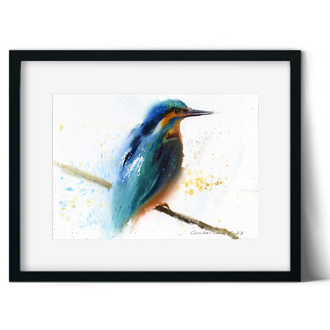 Blue Bird Art, Original Watercolor Painting of a Tropical Bird, Perfec –  Watercolor Art by Eugenia Gorbacheva