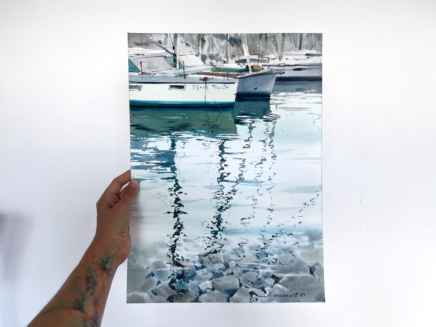 Yachts at anchor #14