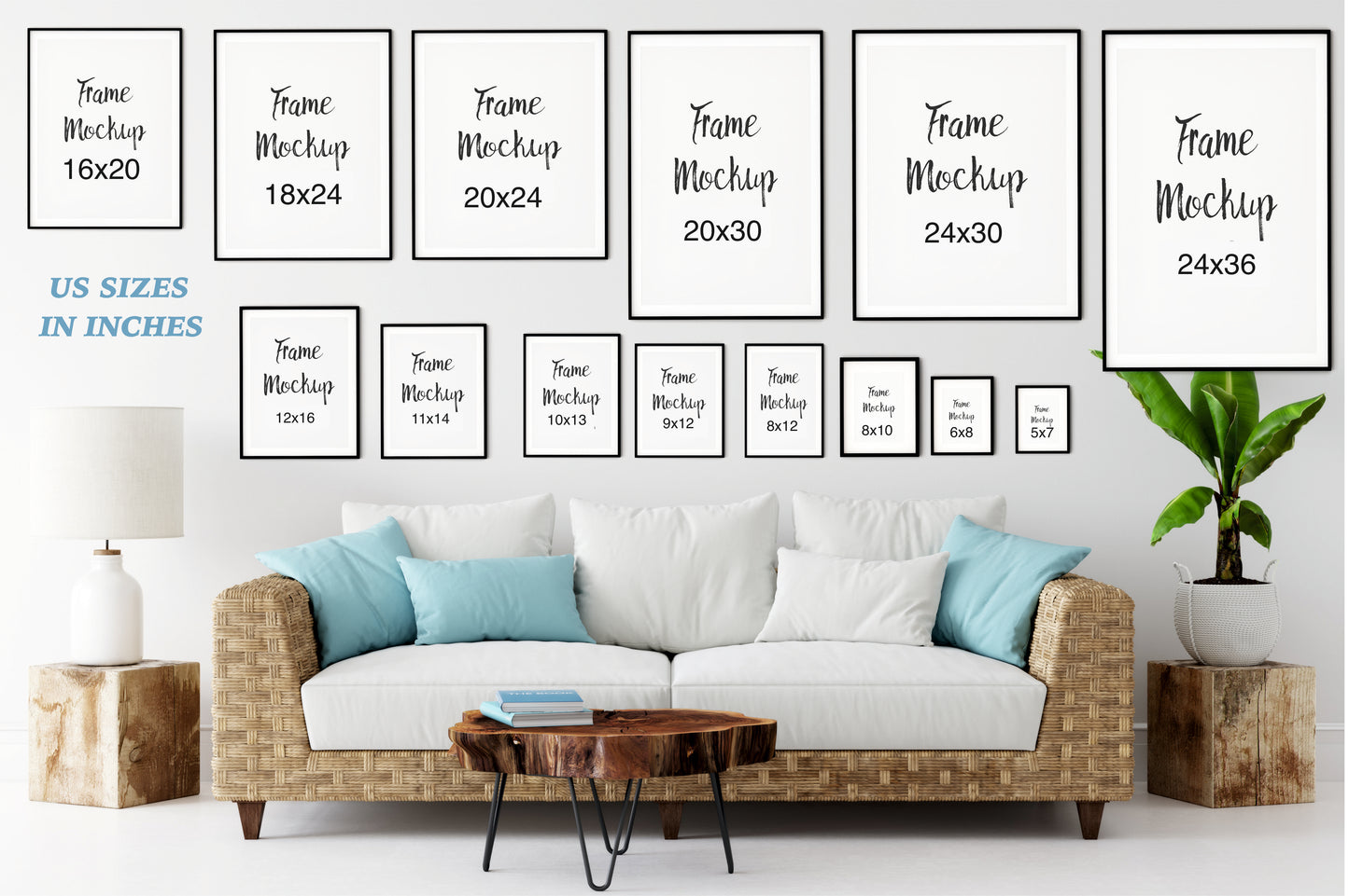 Nautical Badroom Decor, Ocean Art, Sea Life Art, Beach Wall Art, Set of 2 Prints, Extra Large Posters, Blue Sky