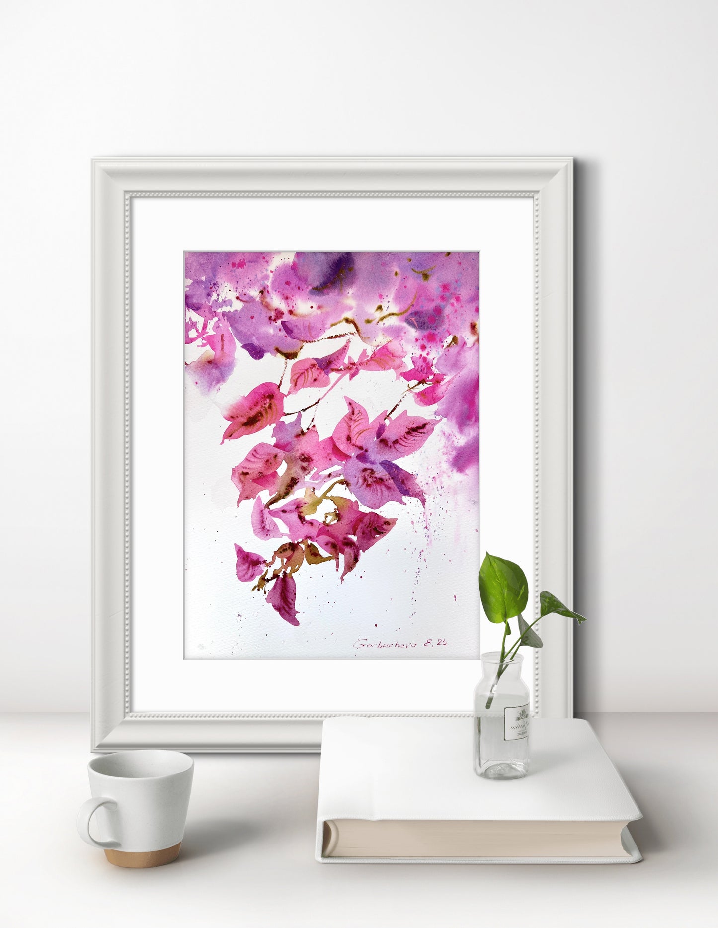 Original Bougainvillea Watercolor Painting | Bougainvillea Dream 9 х 12 in
