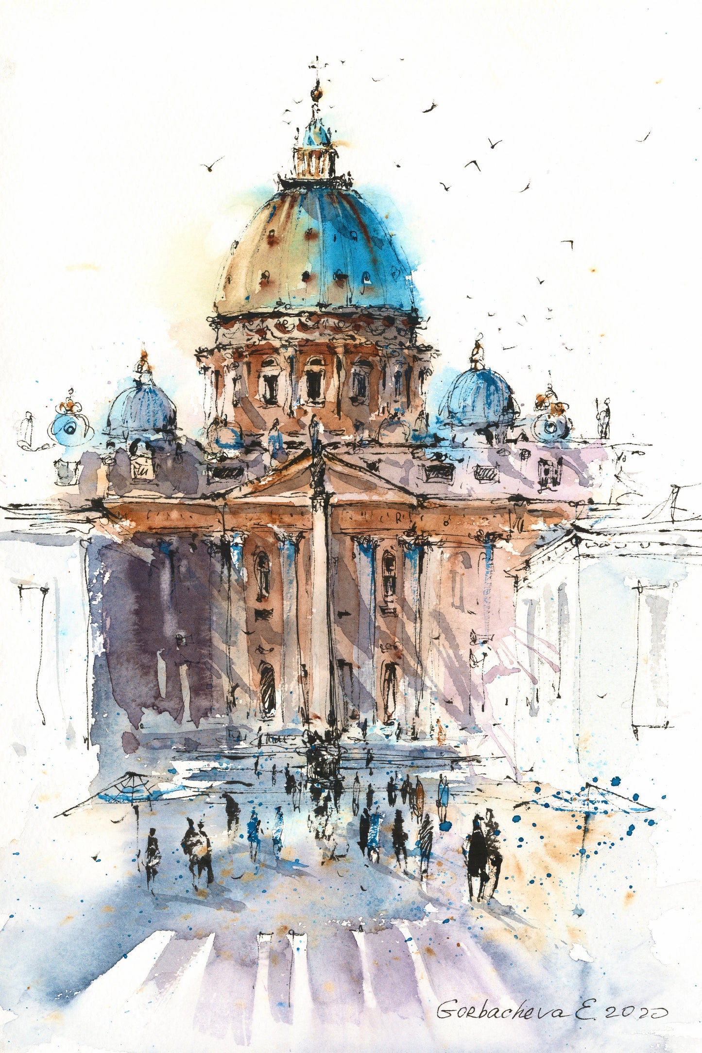 Roma Wall Art | Stunning Saint Peter's Basilica Print | Perfect Travel Decor & Gift