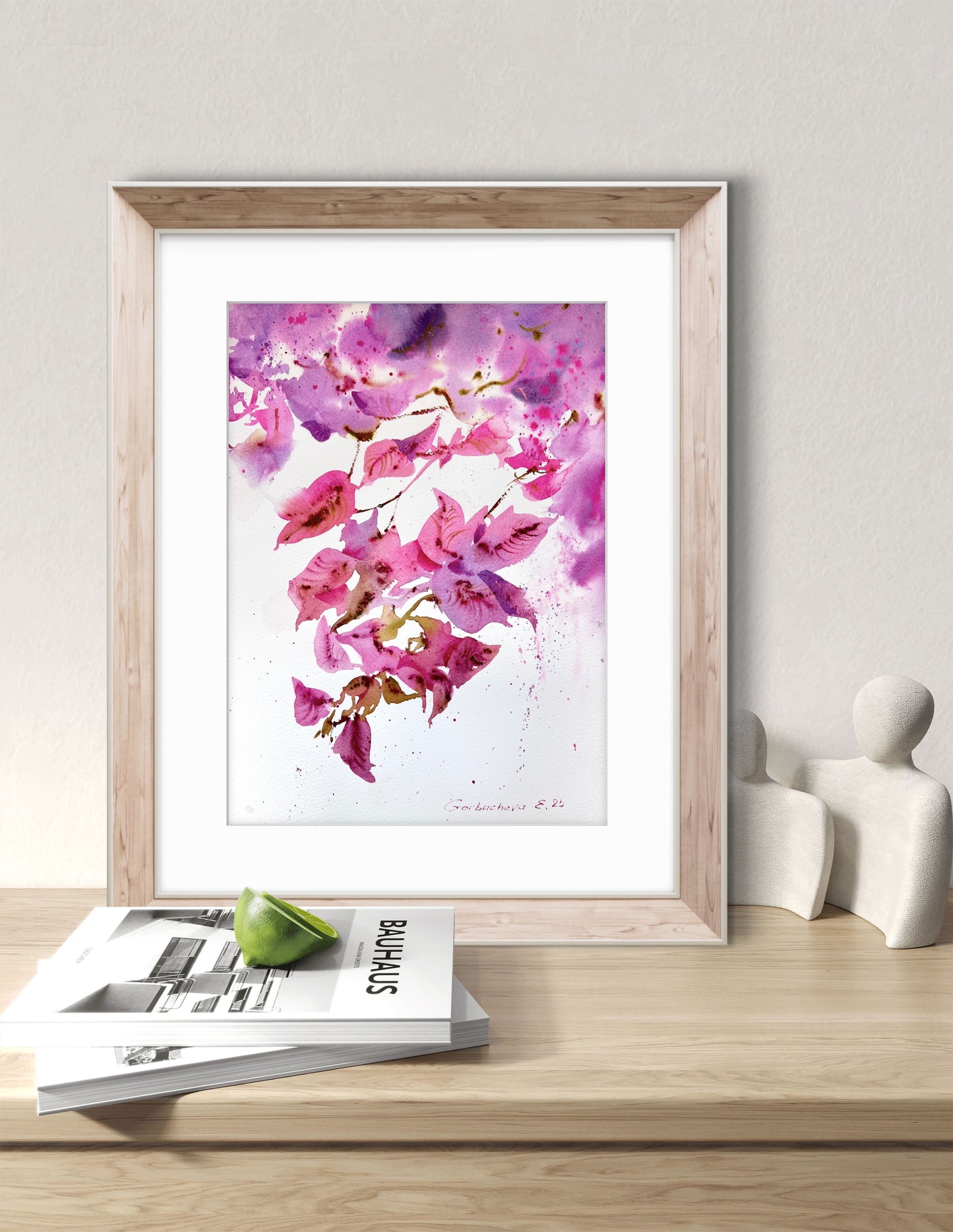 Original Bougainvillea Watercolor Painting | Bougainvillea Dream 9 х 12 in