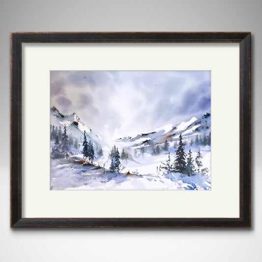 Original Mountain Art: Winter's Radiance