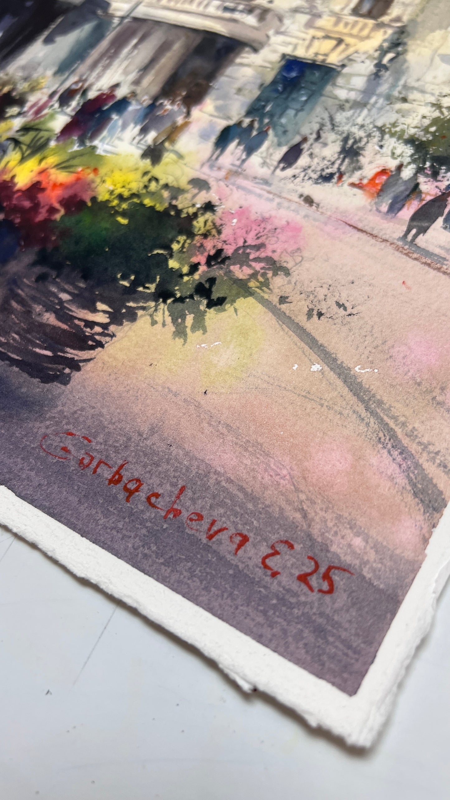 Original Valencia City Hall Painting, Ayuntamiento Spain Watercolor Art, Ayuntamiento Sun 11х15