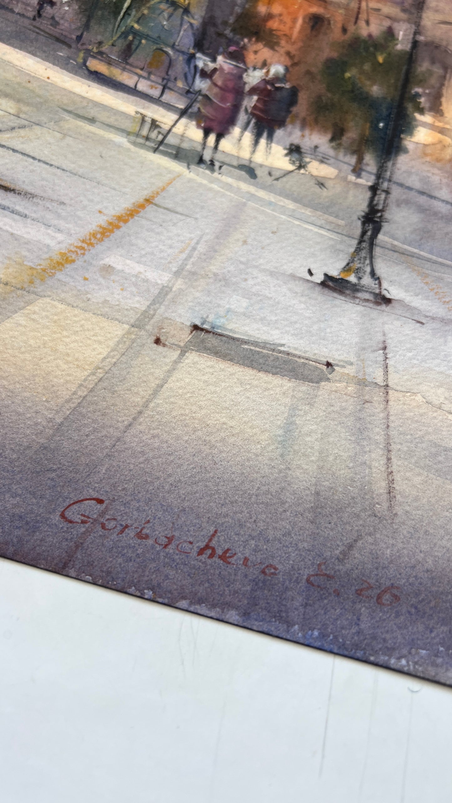 Valencia Spain Watercolor Painting, Original Cityscape Art, Valencia’s Warm Embrace 12x16