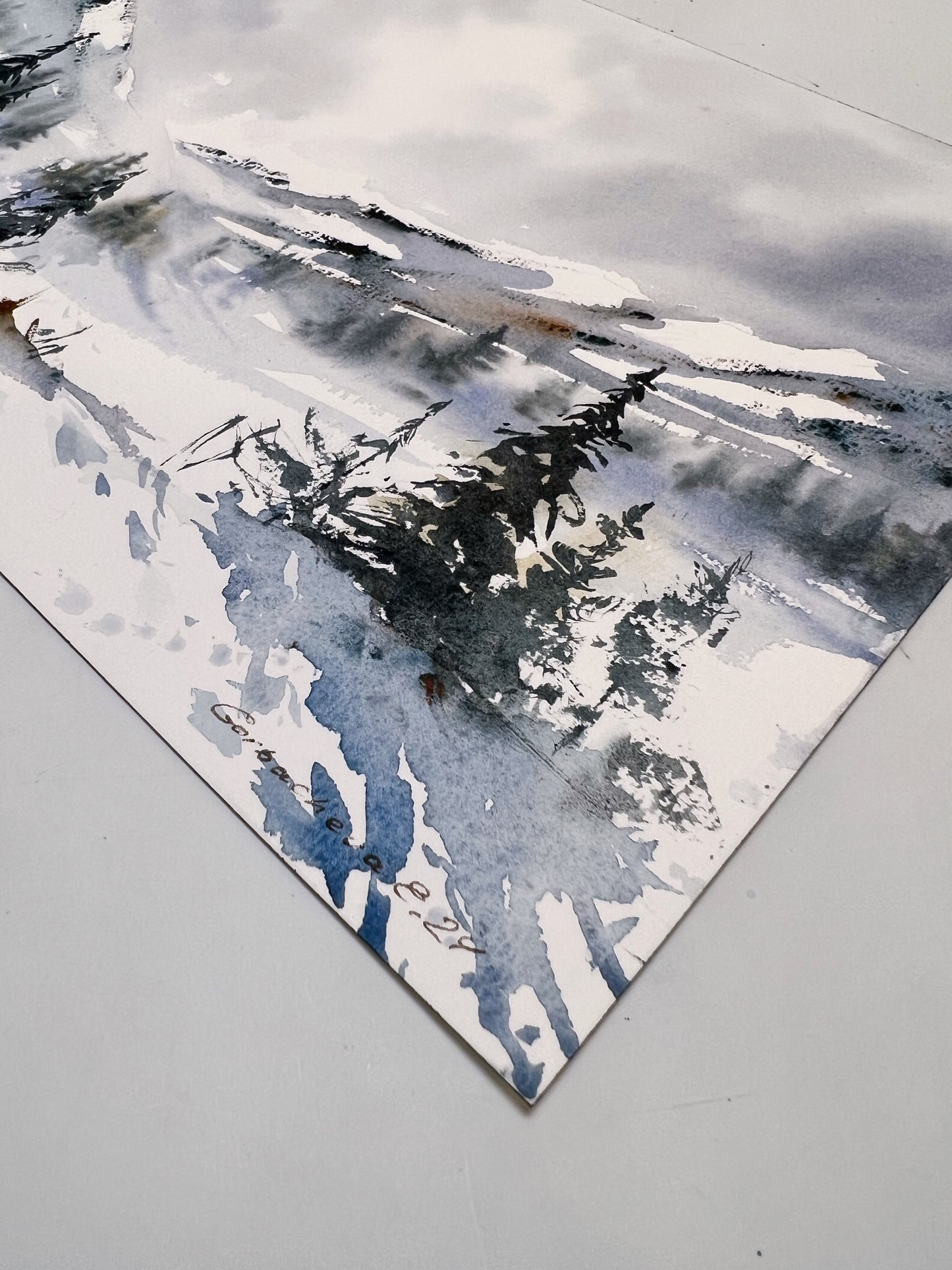 Original Mountain Art: Winter's Radiance