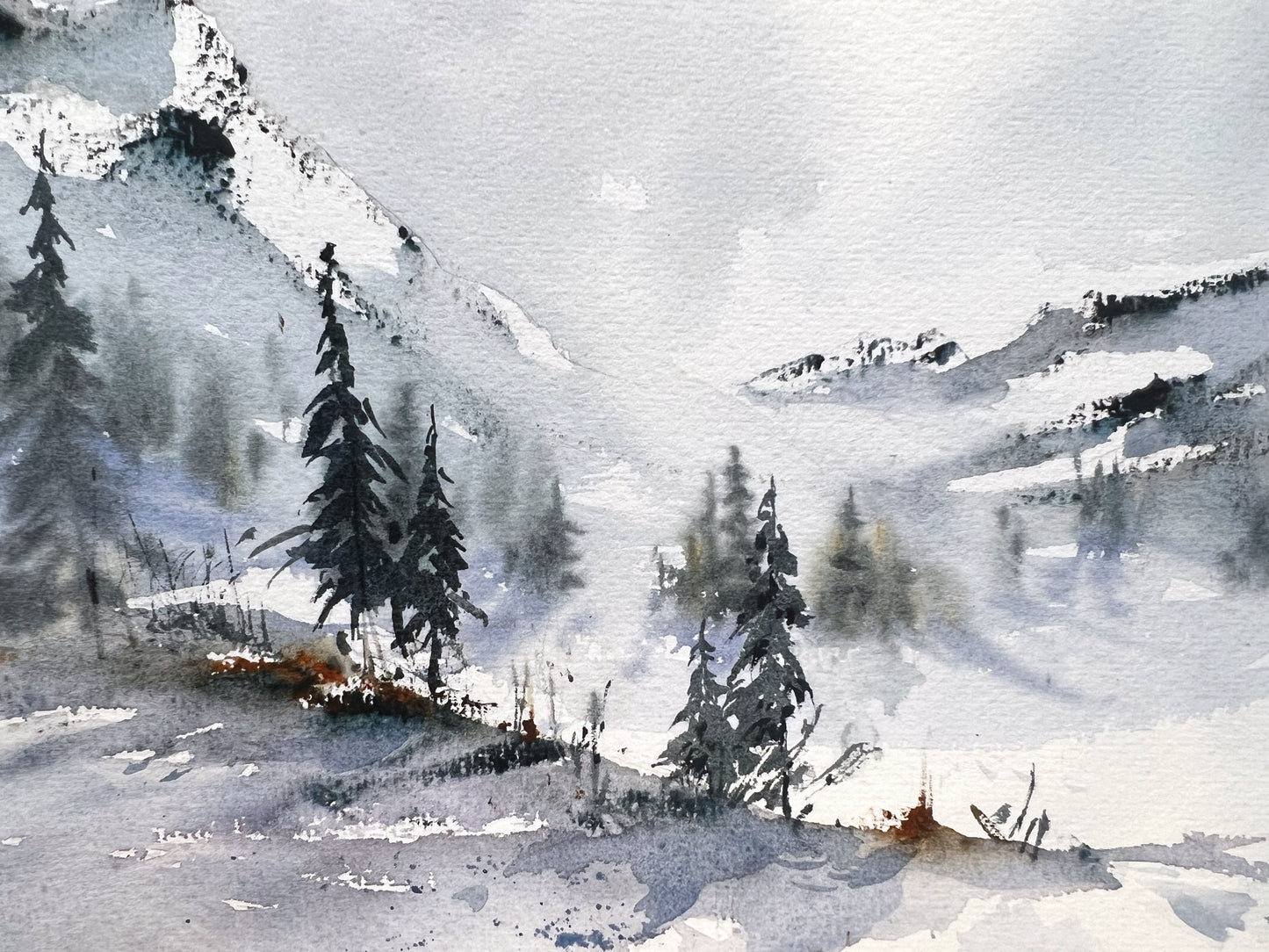 Original Mountain Art: Winter's Radiance