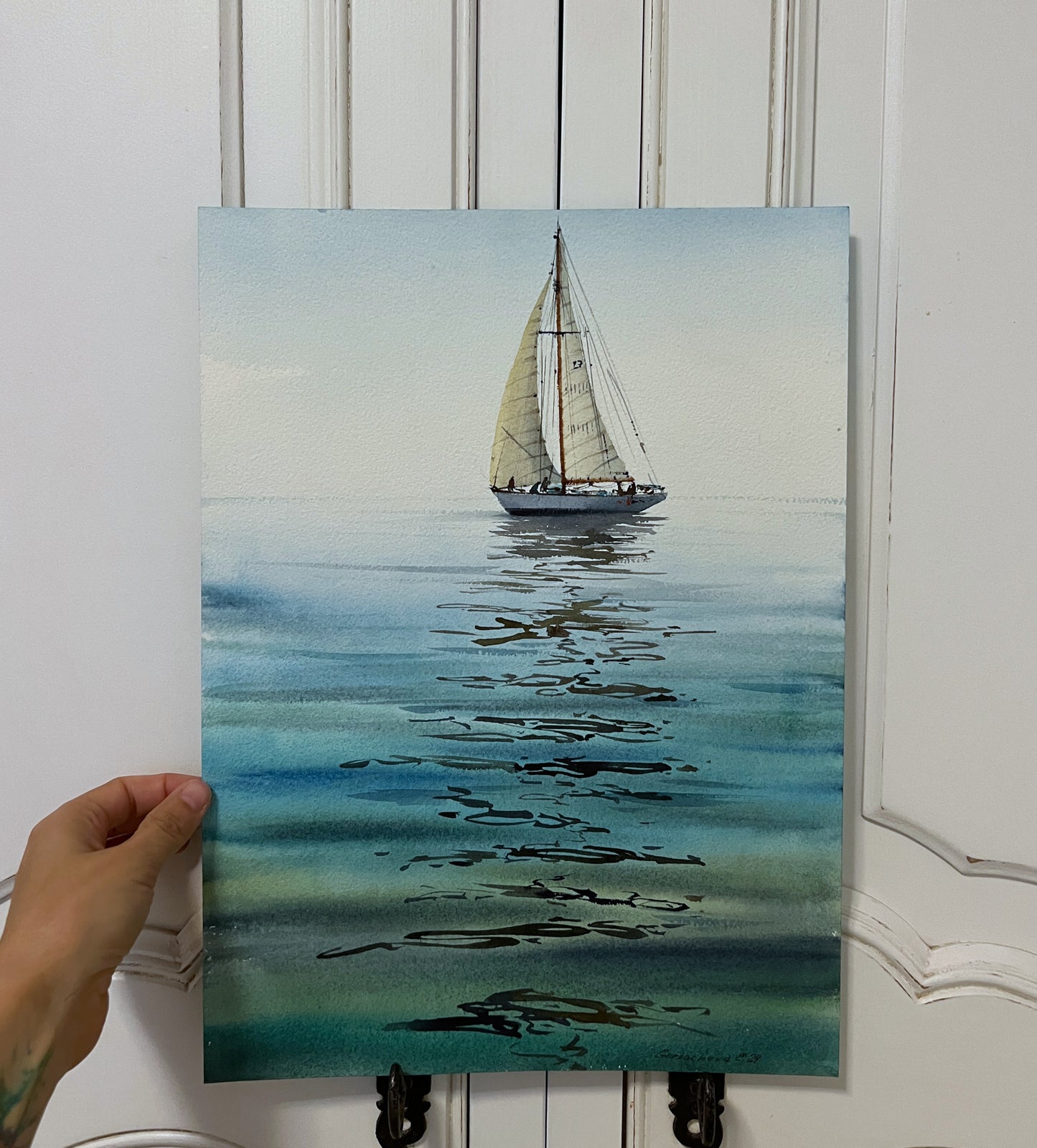 Original Seascape Painting: Fair Winds #10 - Ocean & Sailboat Art