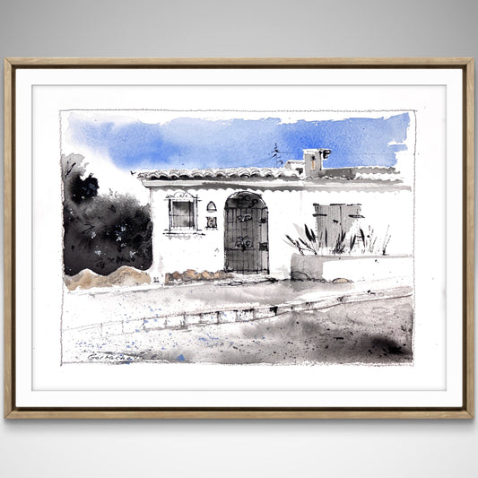 Original Spanish Door Painting |Door to Spanish Silence 9x12 in