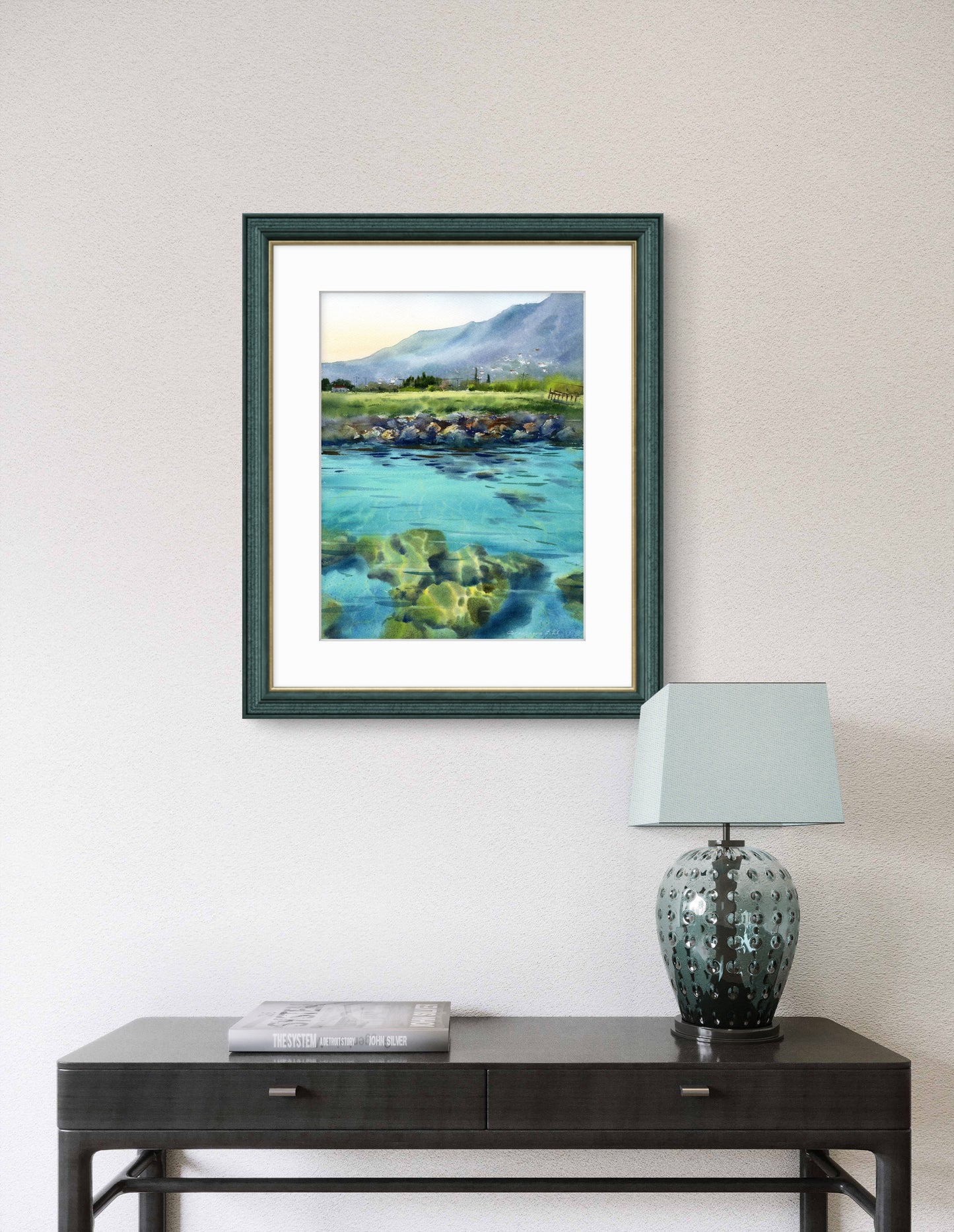 Seascape Watercolor Art 'On the Sea Coast #4' - Original Painting