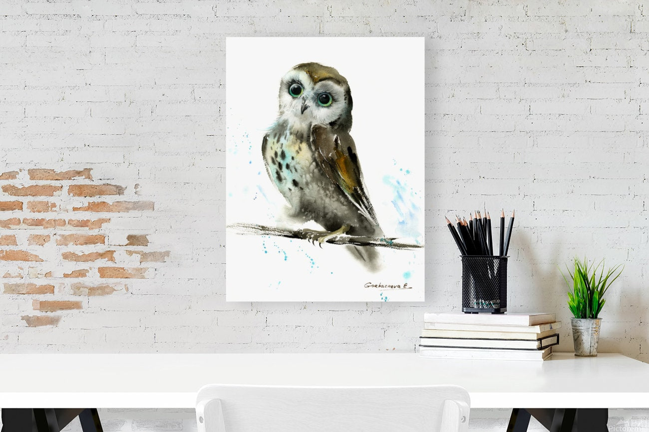 Owl Canvas Art, Canvas Print, Owl Art, Owls, Pink, Owl Painting, Barn Owl, Animal Art, Animal Painting, Gift for Her, Kids, Housewarming hot